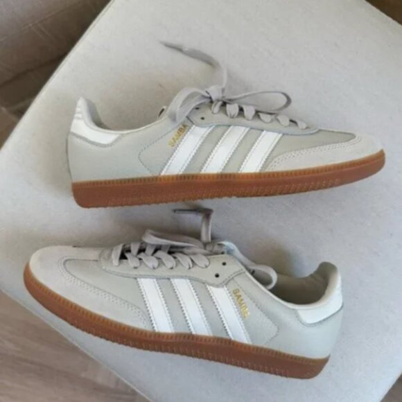 adidas Shoes - Adidas Samba OG Aluminum Gum Chalk White Beige